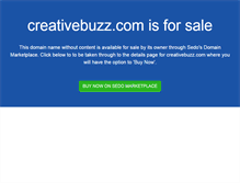 Tablet Screenshot of creativebuzz.com